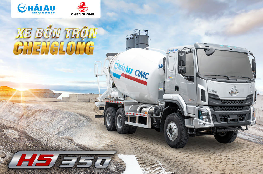 XE TRỘN BÊ TÔNG CHENGLONG 350HP 10 KHỐI 